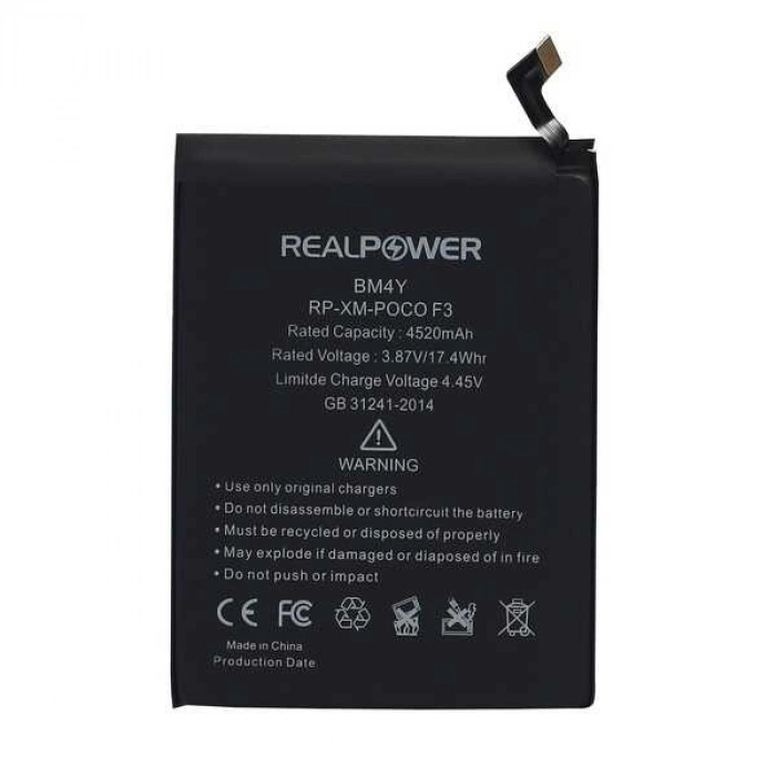 RealPower Xiaomi Uyumlu Poco F3 Batarya Pil