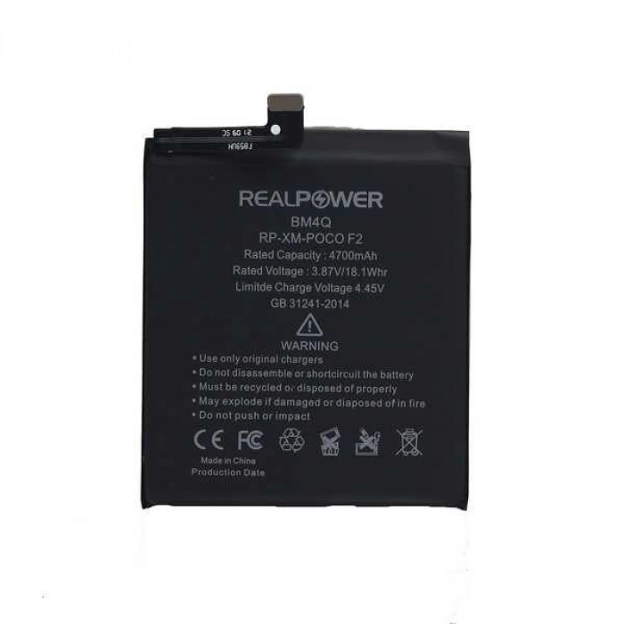 RealPower Xiaomi Uyumlu Poco F2 Pro Batarya Pil