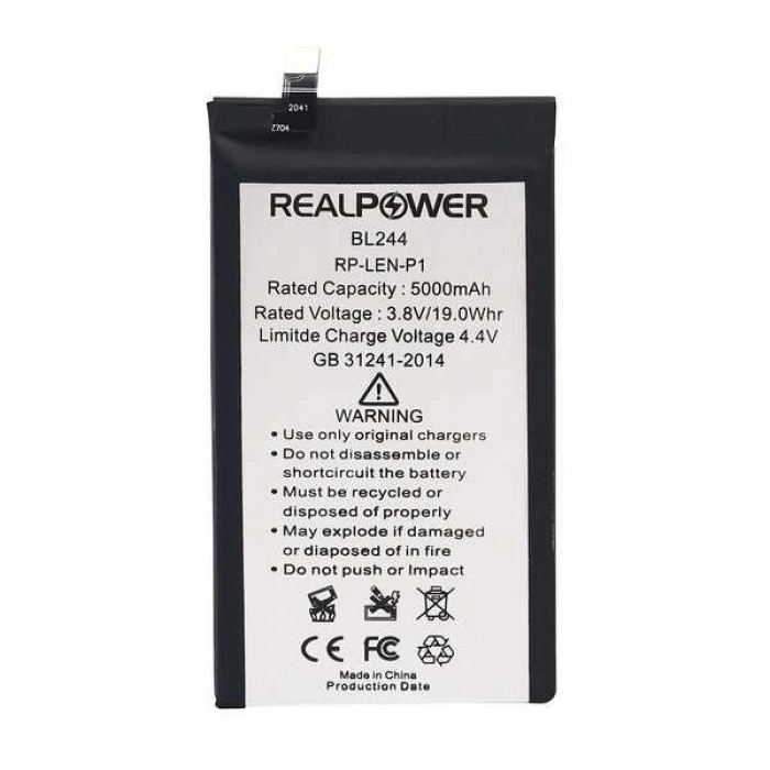 RealPower Lenovo Uyumlu P1 Batarya 5000mAh