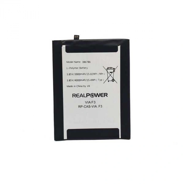 RealPower Casper Uyumlu Via F3 Batarya 4000mAh