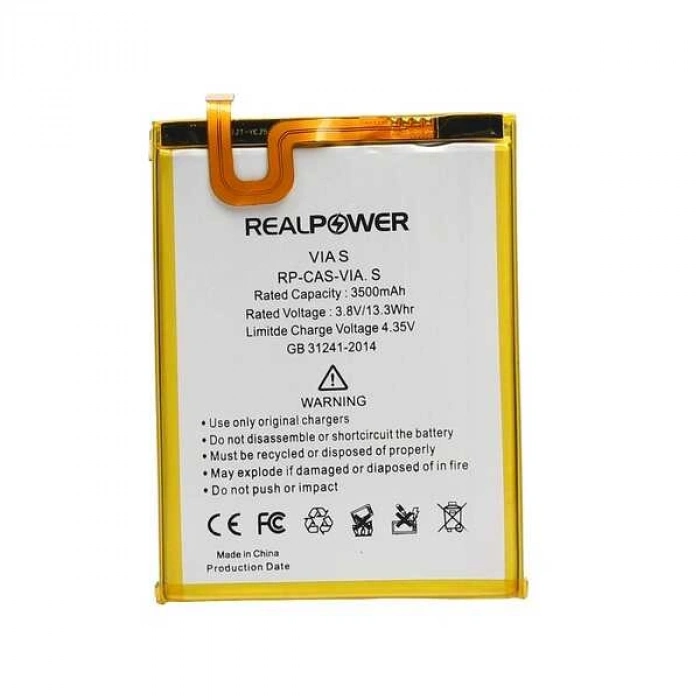 RealPower Casper Uyumlu Via S Batarya 3500mAh