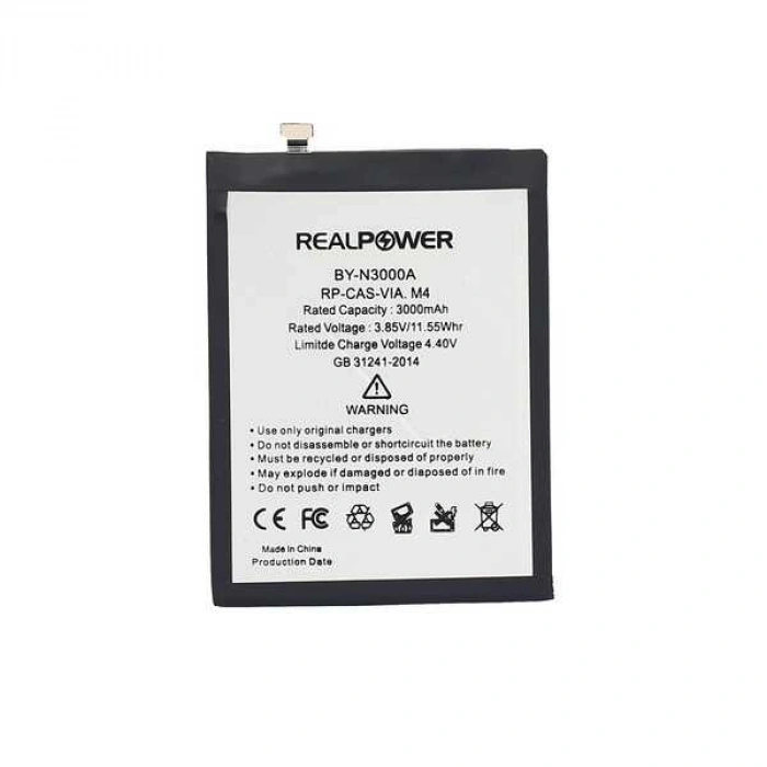 RealPower Casper Uyumlu Via M4 Batarya 3000mAh
