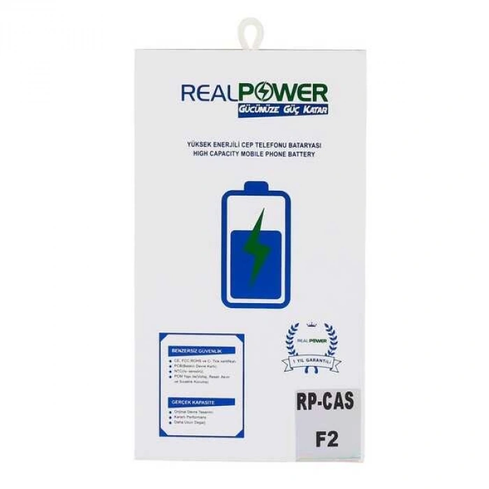 RealPower Casper Uyumlu Via F2 Batarya 4000mAh
