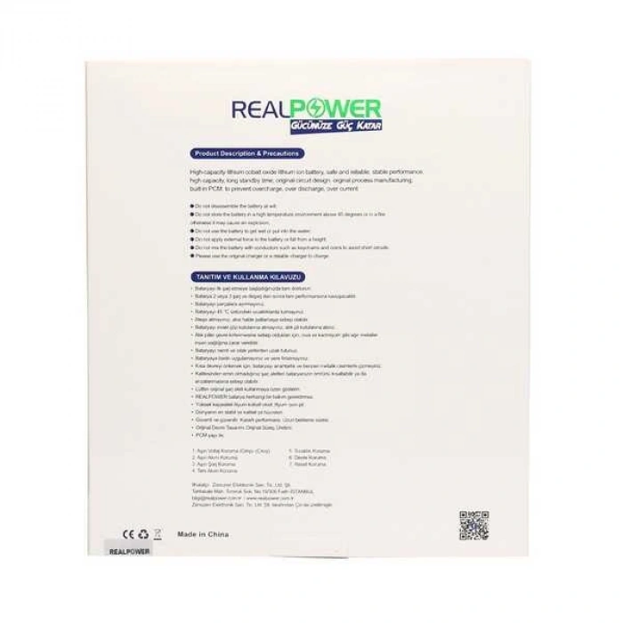 RealPower Apple Uyumlu iPad 7 10.2 Batarya A2197