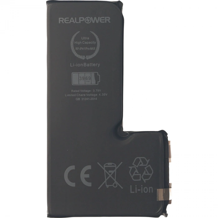 RealPower Apple Uyumlu iPhone 11 Pro Max Batarya 3969mah Flexsiz