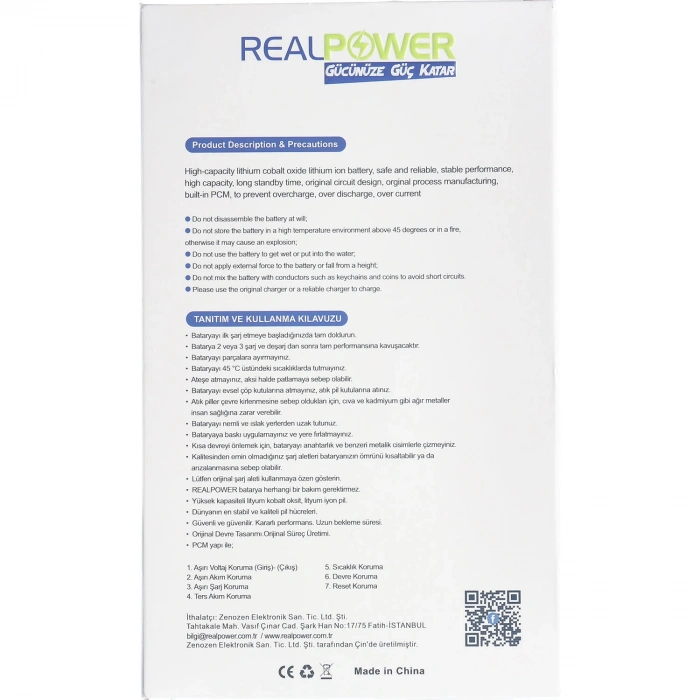 RealPower Apple Uyumlu iPhone 12 Batarya 2815mah Flexsiz