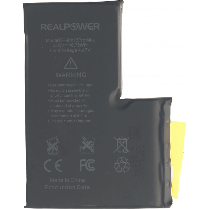 RealPower Apple Uyumlu iPhone 13 Pro Max Batarya 4352mah Flexsiz