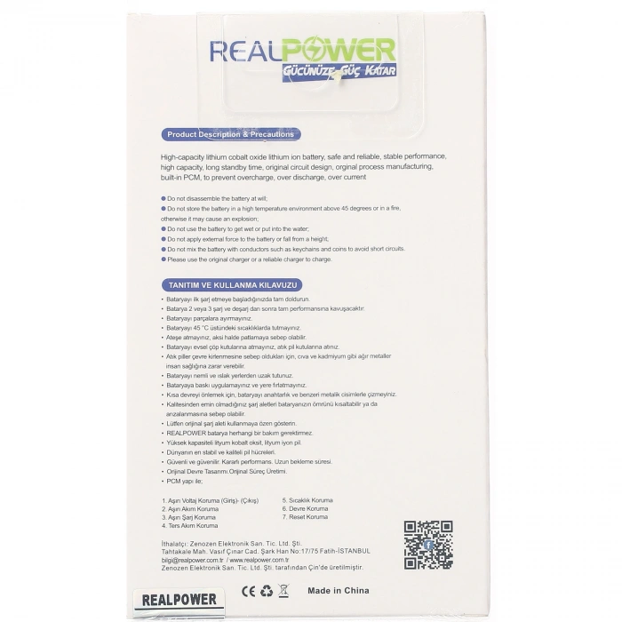 RealPower Huawei Uyumlu P Smart 2019 Batarya 3620mah