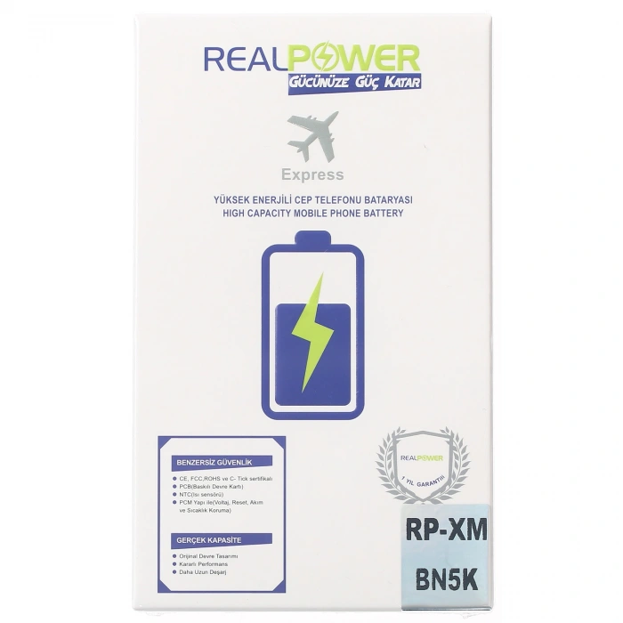 RealPower Xiaomi Uyumlu Redmi 12c Batarya