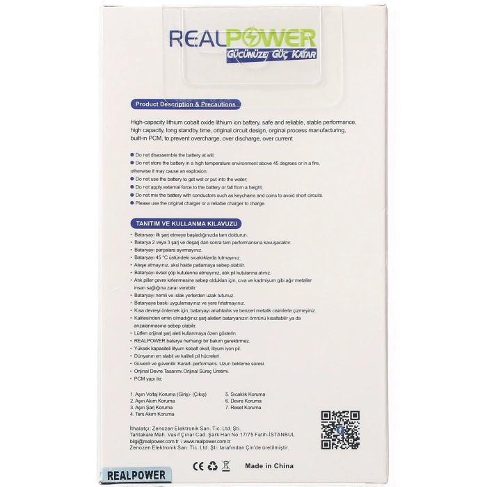 RealPower Xiaomi Uyumlu Redmi 12c Batarya