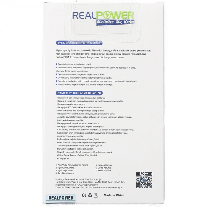 RealPower Xiaomi Uyumlu Poco C40 Batarya