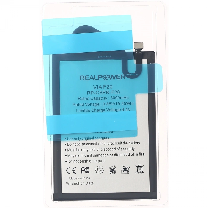 RealPower Casper Uyumlu Via F20 Batarya 5000mAh