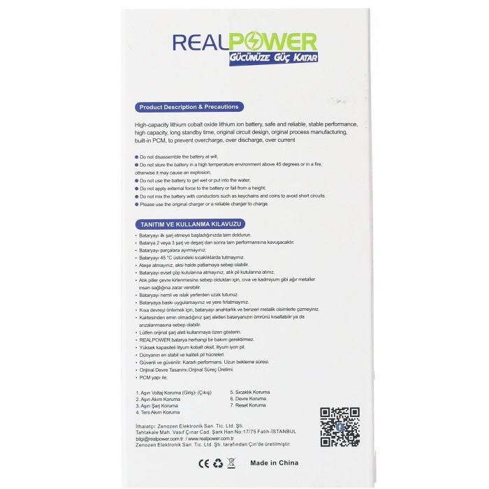 RealPower Samsung Uyumlu Galaxy Tab A Sm-t510 Batarya 6150mAh