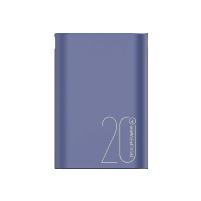 Realpower 20000mAh 22.5W Taşınabilir Mavi Powerbank RP-PB2