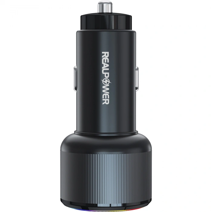 Realpower 38W Hızlı Araç Şarjı + Type-c den Lightning Kablo RP-CC38W