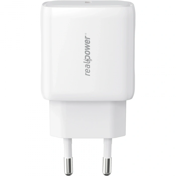 Realpower 25W PPS PD USB-C Hızlı Şarj Adaptörü Şarj Aleti Beyaz TC25WWH