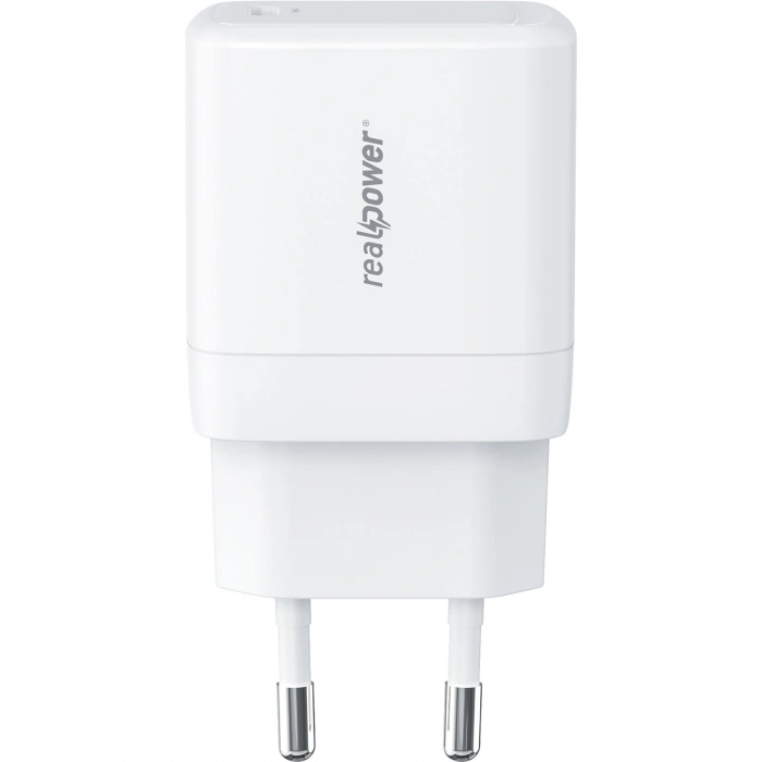 Realpower 35W GaN USB-C PD Hızlı Şarj Adaptörü Şarj Aleti Beyaz TC35WWH