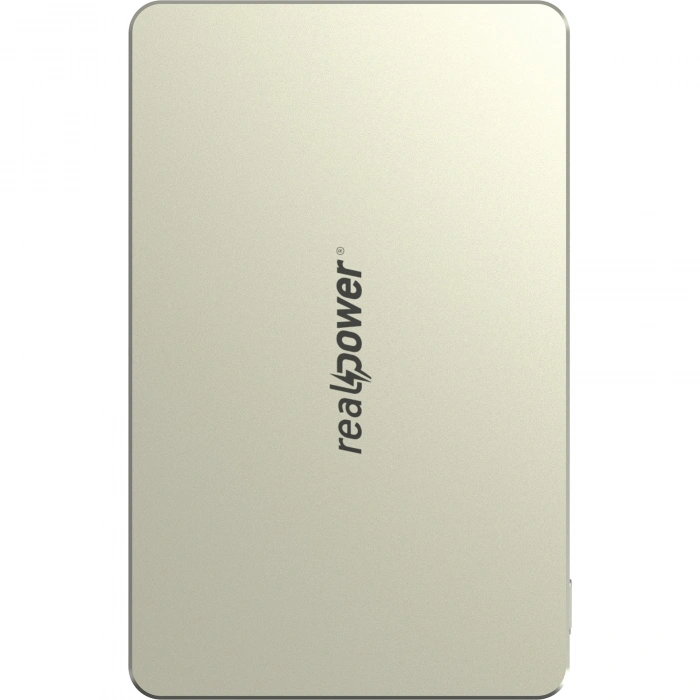 Realpower 5000mAh R Mag Air MagSafe 20W Hızlı Manyetik Kablosuz Powerbank Natürel Titanyum MP-5KNT