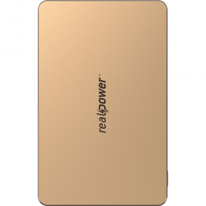 Realpower 5000mAh R Mag Air MagSafe 20W Hızlı Manyetik Kablosuz Powerbank Çöl Titanyum MP-5KDT