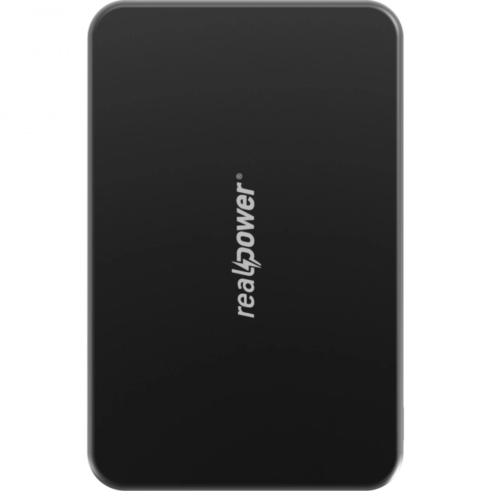 Realpower 10000mAh R Mag Air Pro MagSafe 20W Hızlı Manyetik Kablosuz Powerbank Siyah Titanyum MP-10KBT