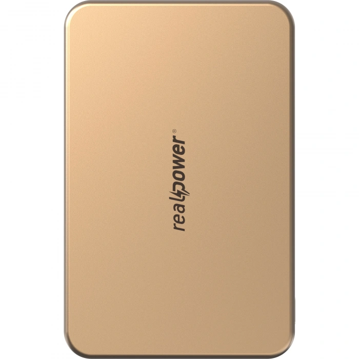 Realpower 10000mAh R Mag Air Pro MagSafe 20W Hızlı Manyetik Kablosuz Powerbank Çöl Titanyum MP-10KDT