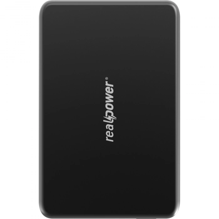 Realpower 5000mAh R Mag Slim MagSafe 20W Hızlı Manyetik Kablosuz Powerbank Siyah Titanyum MP-5KBT2