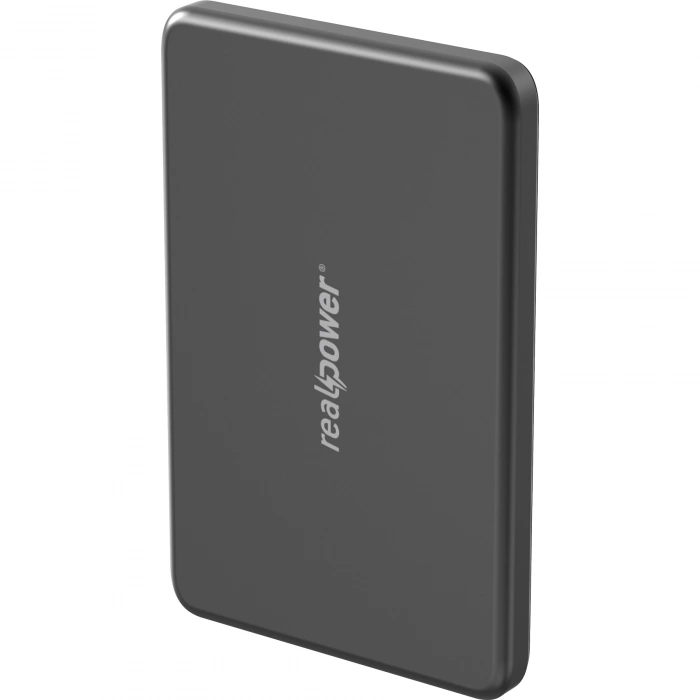 Realpower 5000mAh R Mag Slim MagSafe 20W Hızlı Manyetik Kablosuz Powerbank Siyah Titanyum MP-5KBT2