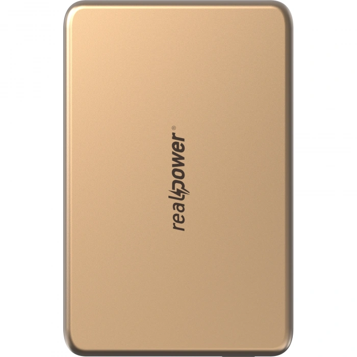 Realpower 5000mAh R Mag Slim MagSafe 20W Hızlı Manyetik Kablosuz Powerbank Çöl Titanyum MP-5KDT2