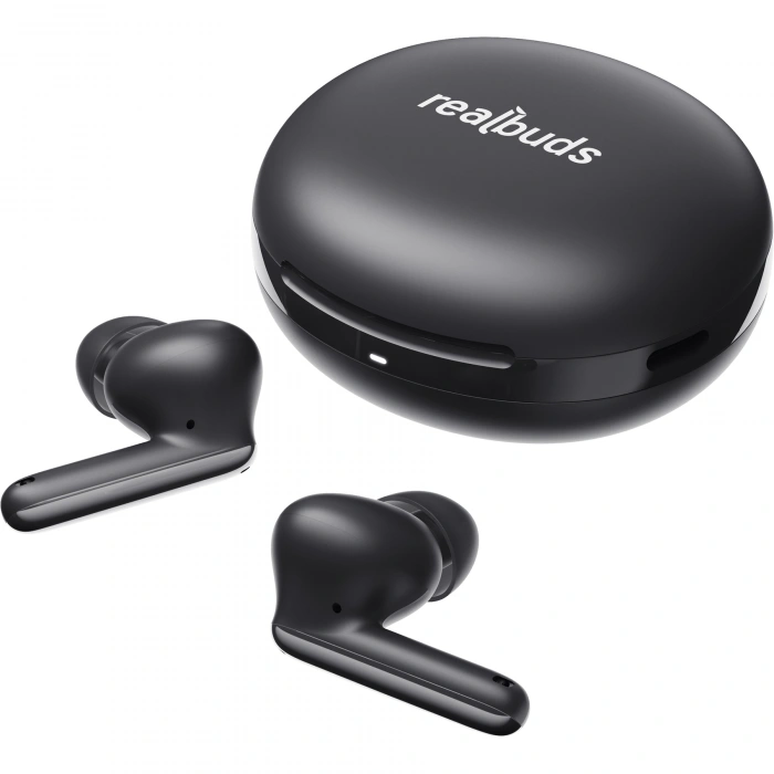 Realpower RealBuds Core Neo Bluetooth Kulak İçi Kulaklık ANC Gürültü Önleyici Dokunmatik Kontrol HD Mikrofonlu Type-C Hızlı Şarjlı Siyah EP-ANC09BK