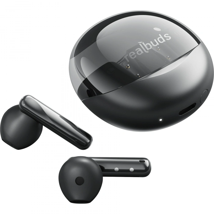 Realpower RealBuds Folia Bluetooth Kulak İçi Kulaklık ENC Dokunmatik Kontrol HD Mikrofonlu Type-C Hızlı Şarjlı Siyah EP-ENC32BK