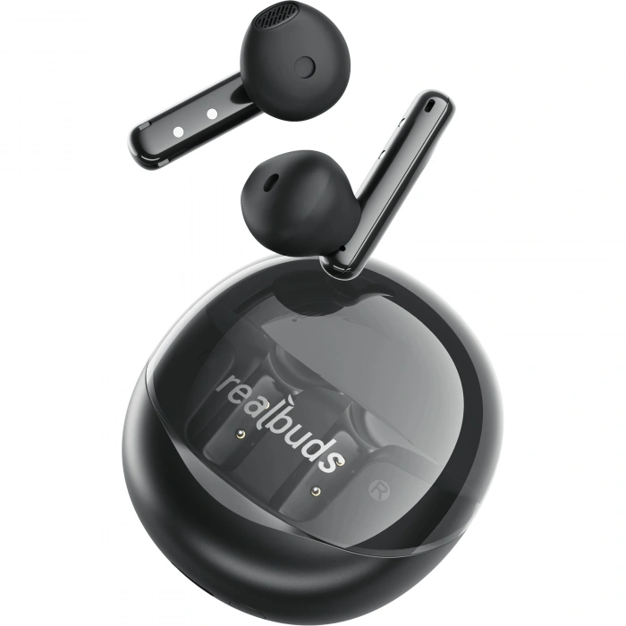 Realpower RealBuds Folia Bluetooth Kulak İçi Kulaklık ENC Dokunmatik Kontrol HD Mikrofonlu Type-C Hızlı Şarjlı Siyah EP-ENC32BK