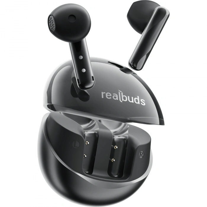 Realpower RealBuds Folia Bluetooth Kulak İçi Kulaklık ENC Dokunmatik Kontrol HD Mikrofonlu Type-C Hızlı Şarjlı Siyah EP-ENC32BK