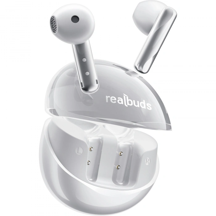 Realpower RealBuds Folia Bluetooth Kulak İçi Kulaklık ENC Dokunmatik Kontrol HD Mikrofonlu Type-C Hızlı Şarjlı Beyaz EP-ENC32WH
