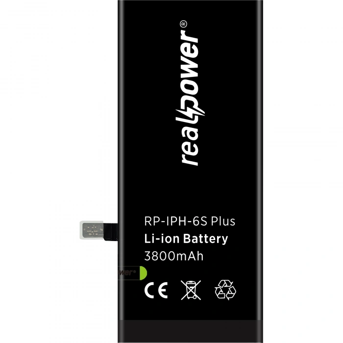 RealPower Apple Uyumlu iPhone 6s Plus Batarya 3800mAh Yüksek Kapasiteli Güçlendirilmiş Pil