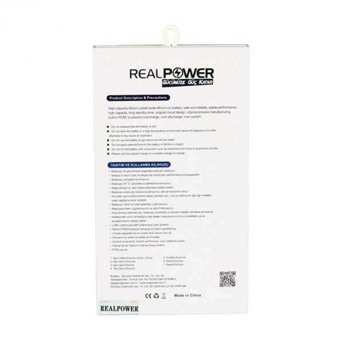 RealPower Huawei Uyumlu P20 Batarya 3620mAh Li-Polymer Uzun Ömürlü Pil