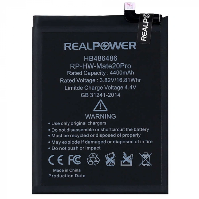 RealPower Huawei Uyumlu Mate 20 Pro Batarya 4400mAh Li-Polymer Uzun Ömürlü Pil