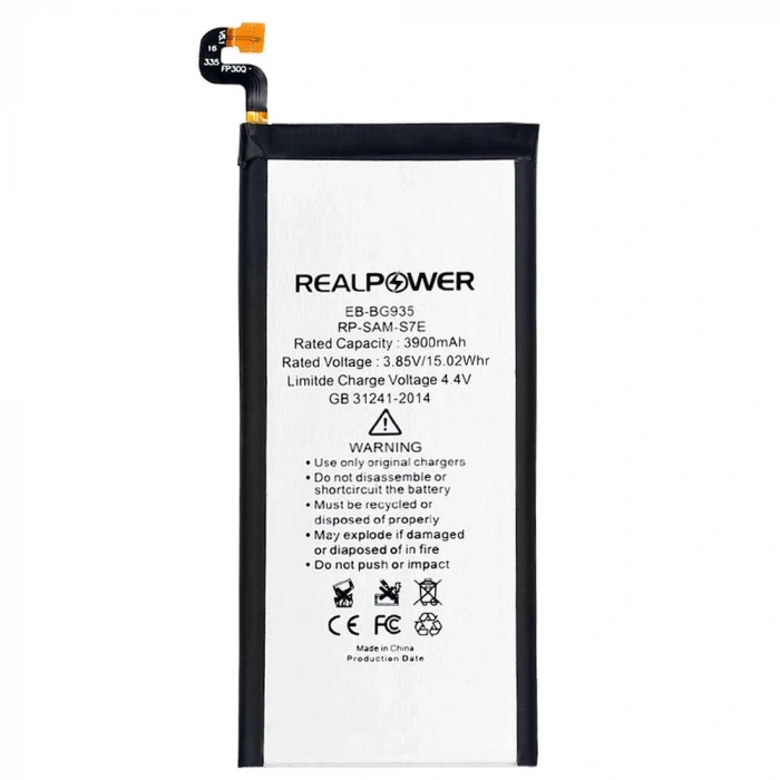 RealPower Samsung Uyumlu Galaxy S7 Edge G935 Batarya 3900mAh Li-Polymer Uzun Ömürlü Pil