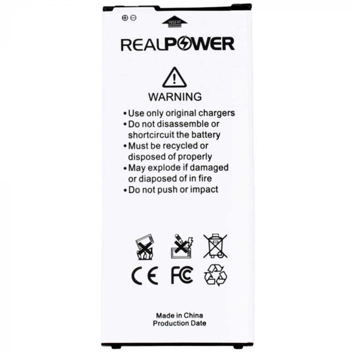 RealPower Samsung Uyumlu Galaxy A7 2016 A710 Batarya 3400mAh Li-Polymer Uzun Ömürlü Pil