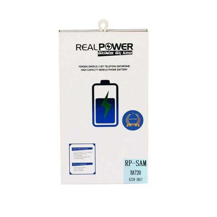 RealPower Samsung Uyumlu Galaxy A7 2017 A720 Batarya 3900mAh Li-Polymer Uzun Ömürlü Pil