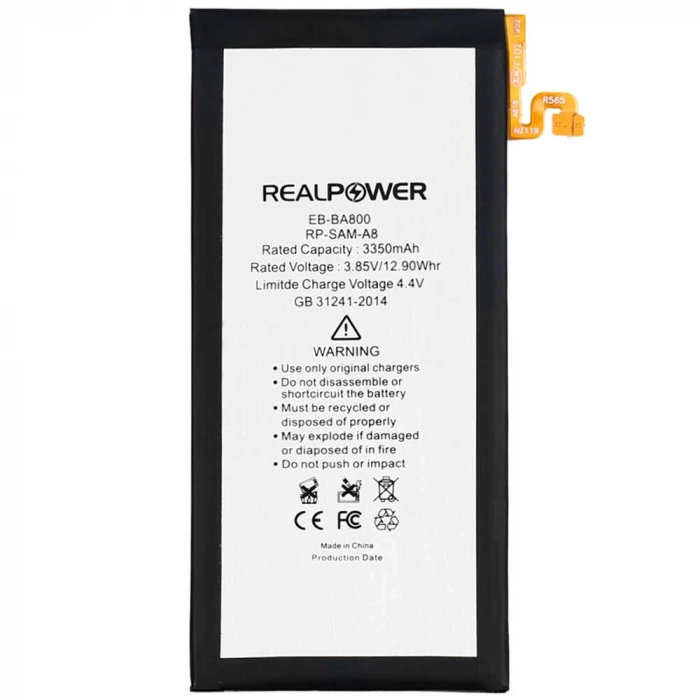RealPower Samsung Uyumlu Galaxy A8 A800 Batarya 3350mAh Li-Polymer Uzun Ömürlü Pil