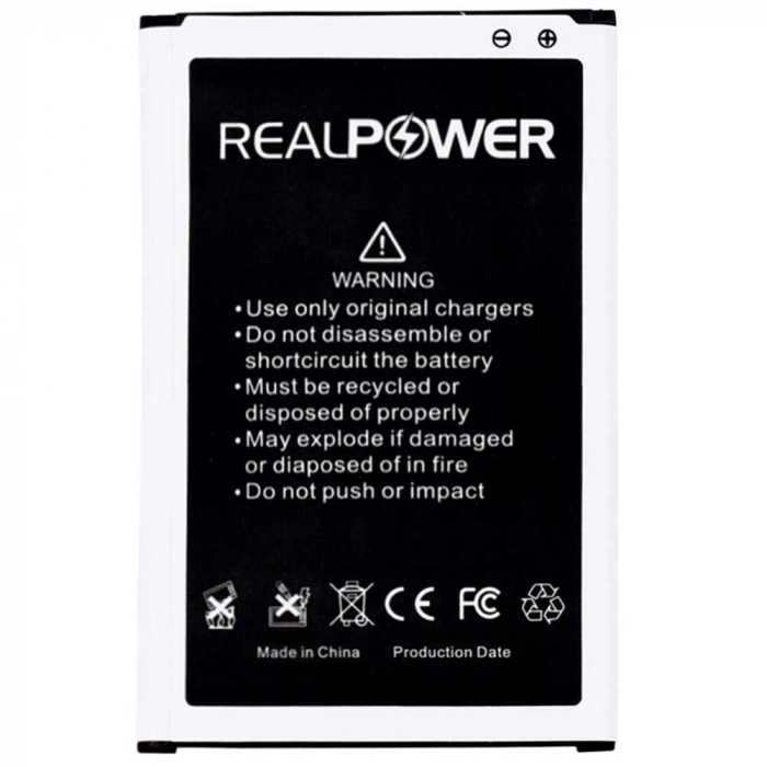 RealPower Samsung Uyumlu Galaxy Note 3 N9000 N9005 NFC Batarya 3300mAh Li-Polymer Uzun Ömürlü Pil