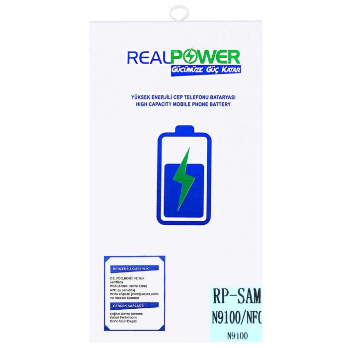 RealPower Samsung Uyumlu Galaxy Note 4 N910 NFC Batarya 3400mAh Li-Polymer Uzun Ömürlü Pil
