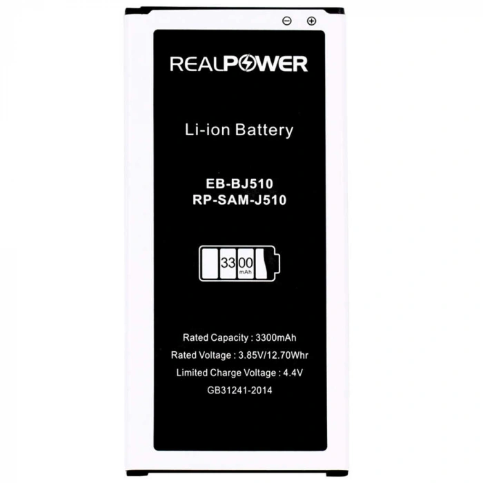 RealPower Samsung Uyumlu Galaxy J5 2016 J510 Batarya 3300mAh Li-Polymer Uzun Ömürlü Pil