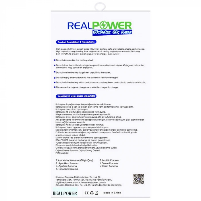 RealPower Xiaomi Uyumlu Mi Note Pro Batarya 3310mAh Li-Polymer Uzun Ömürlü Pil