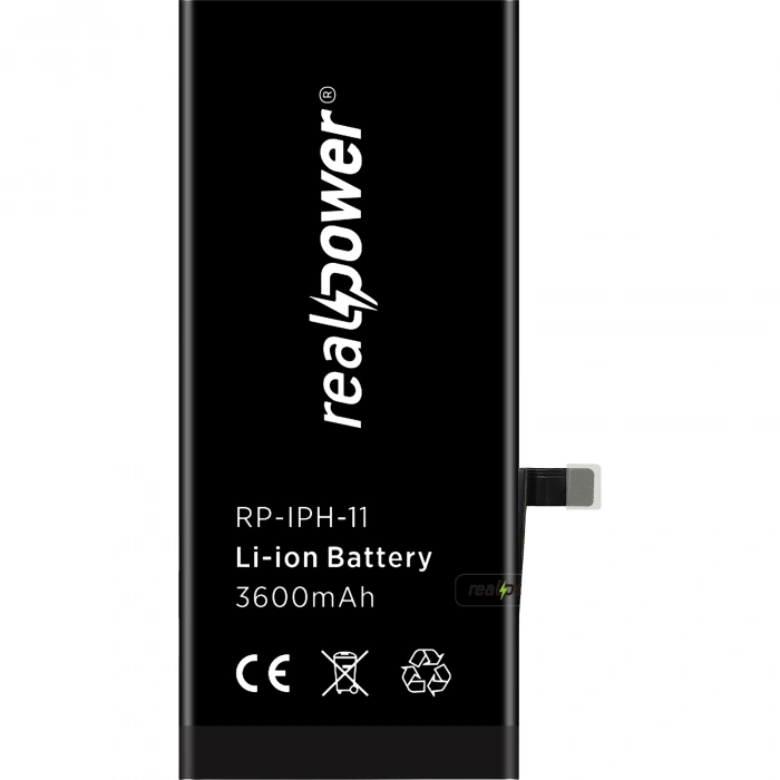RealPower Apple Uyumlu iPhone 11 Batarya 3600mAh Yüksek Kapasiteli Güçlendirilmiş Pil
