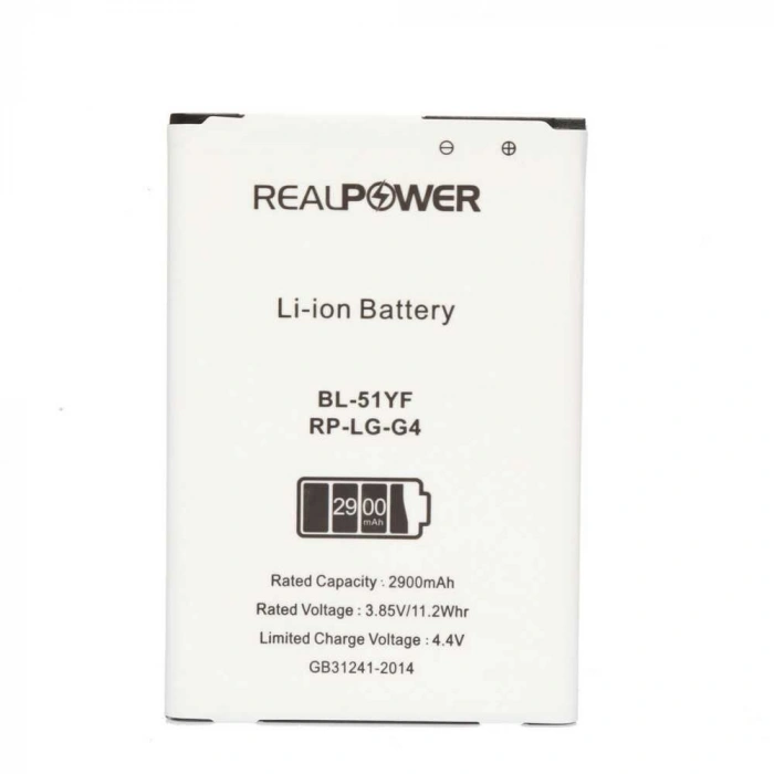 RealPower Lg Uyumlu G4 H815 Batarya 2900mAh Li-Polymer Uzun Ömürlü Pil