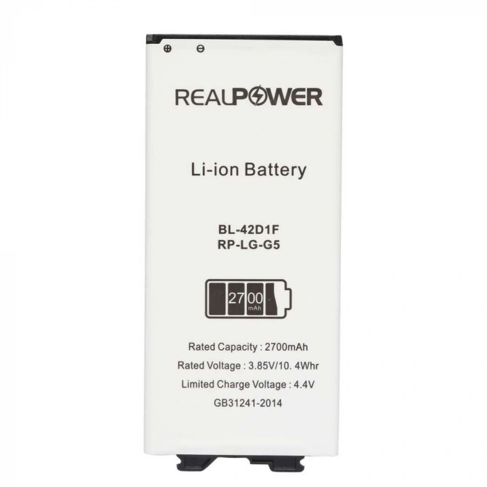 RealPower Lg Uyumlu G5 H850 Batarya Li-Polymer Uzun Ömürlü Pil