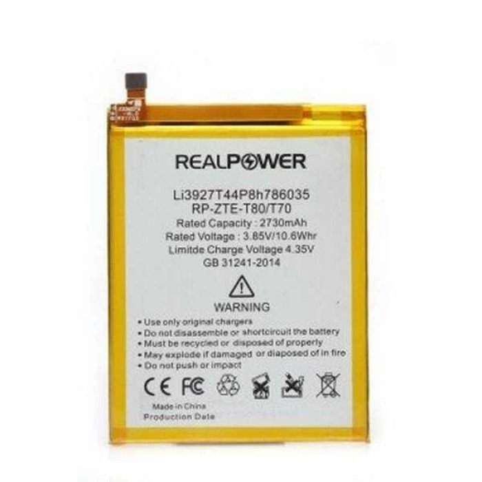 RealPower Turkcell Uyumlu T70 Batarya 2730mAh Li-Polymer Uzun Ömürlü Pil
