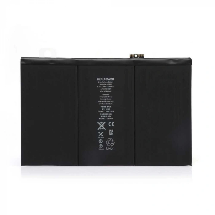 RealPower Apple Uyumlu iPad 3 Batarya 11560mAh Tablet Bataryası Pil