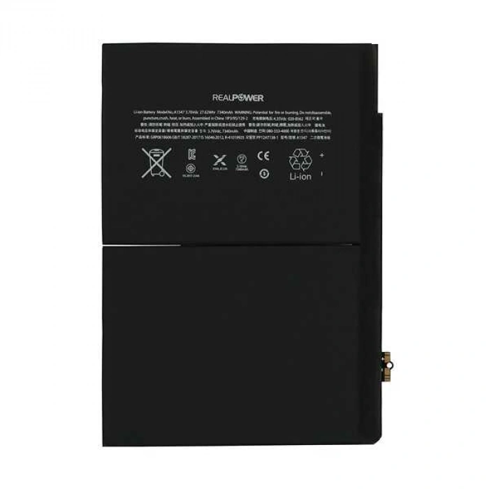 RealPower Apple Uyumlu iPad 6. Nesil 9.7 2018 A1893 A1954 Batarya 8827mAh Tablet Bataryası Pil